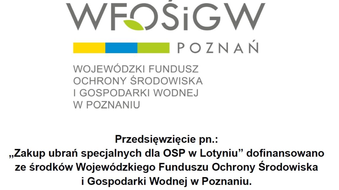 Wsparcie z WFOŚiGW w Poznaniu